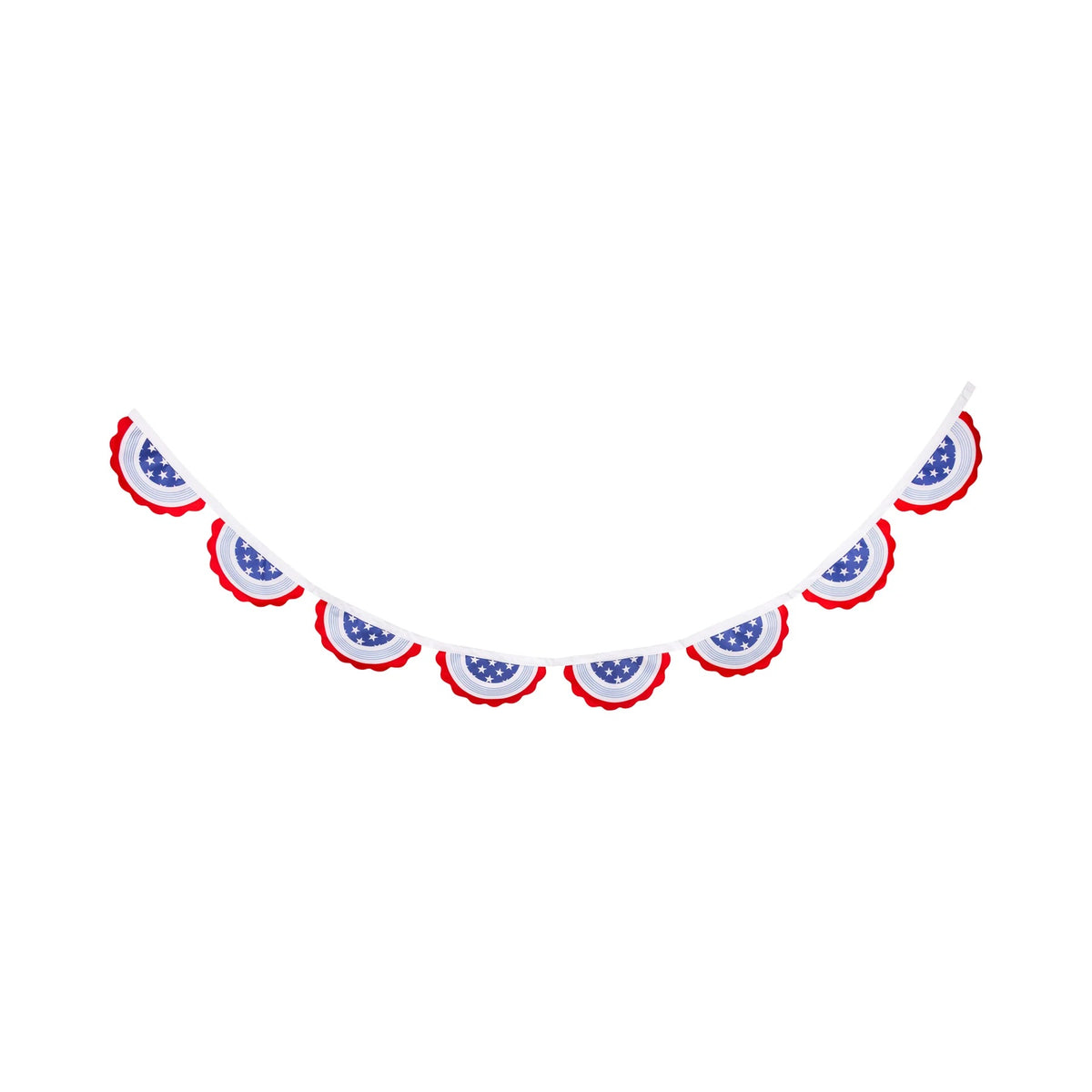 Red, White and Blue Bunting Outdoor Banner | 4th of July Banner, Patriotic Banner, Patriotic Paper Banner, 4th of July Party Decor