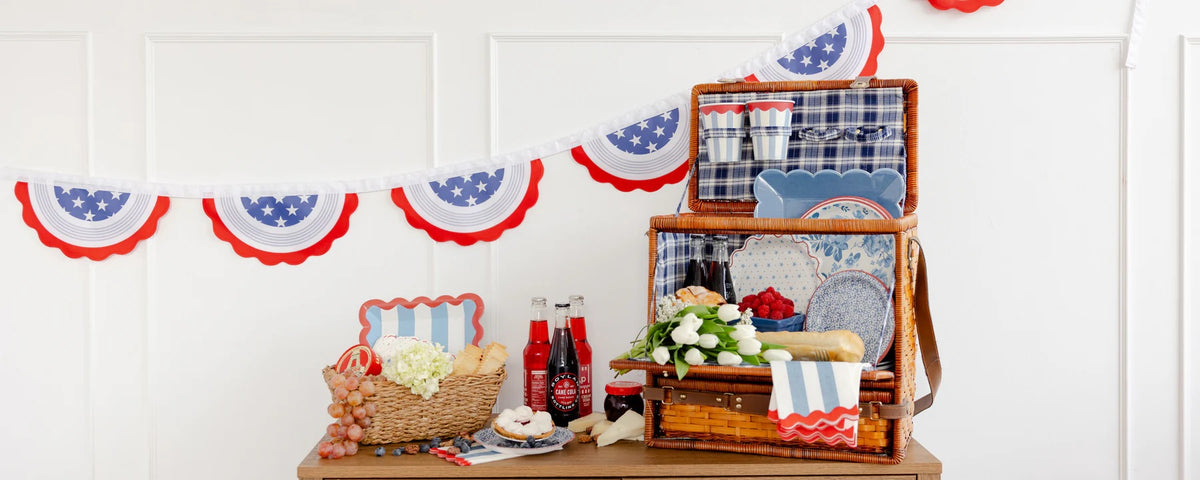 4th of July Paper Party Cups, 8ct | Red, White and Blue Paper Cups, Memorial Day Cups, American Flag Cups, Patriotic Paper Cups