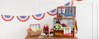 4th of July Paper Party Cups, 8ct | Red, White and Blue Paper Cups, Memorial Day Cups, American Flag Cups, Patriotic Paper Cups