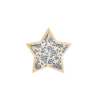 Hamptons Star Shaped Bamboo Reusable Tray Set | July Fourth Tray, 4th of July Serving Platter, Red White and Blue Trays, Independence Day,