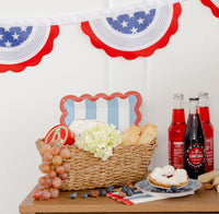 Hamptons Petite Stars Cocktail Paper Napkins, 24ct | July Fourth Napkins, 4th of July Napkins, Red White and Blue Napkins, Memorial Day