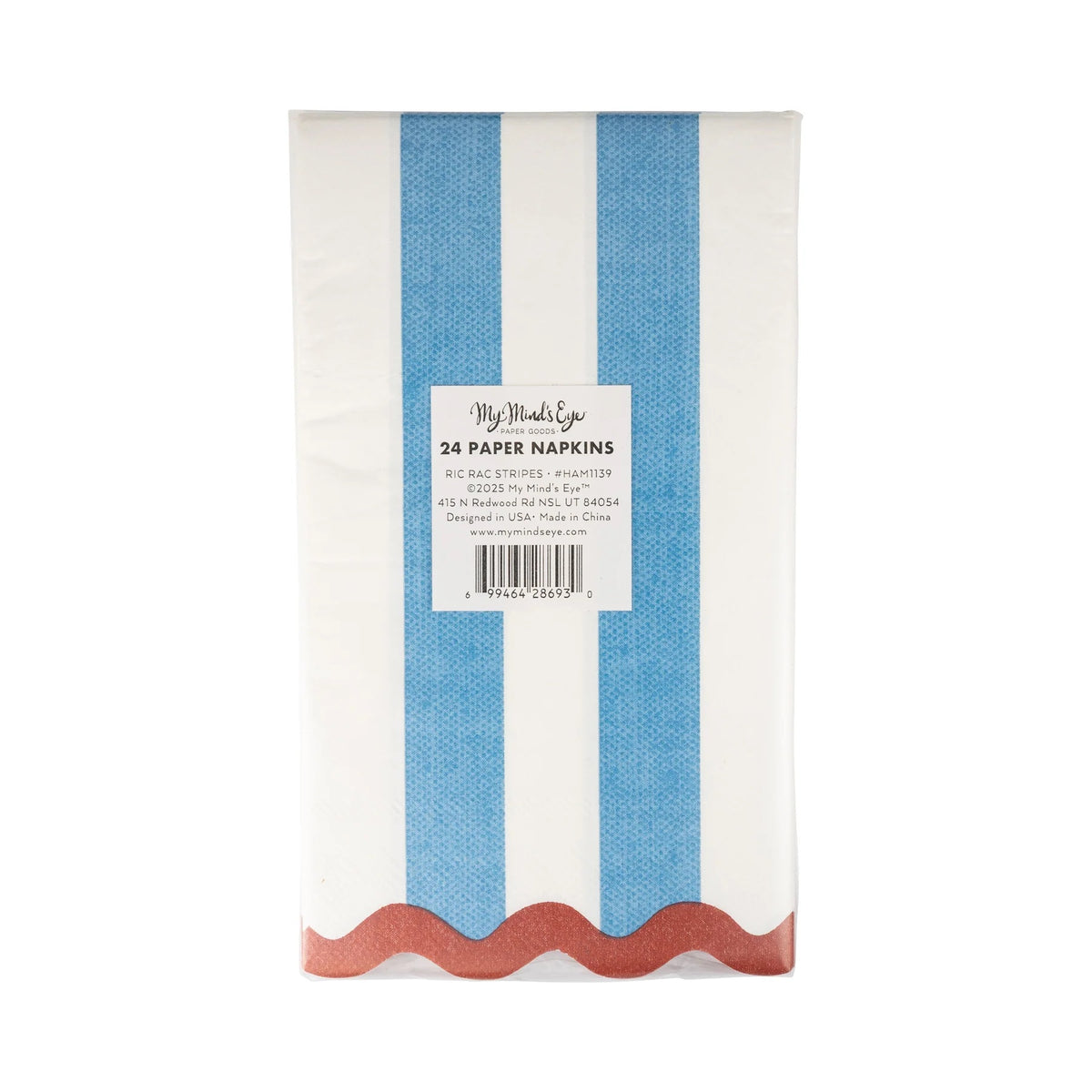 Hamptons Stripes Dinner Napkin, 24ct | July Fourth Napkins, 4th of July Napkins, Red White and Blue Paper  Napkins, Memorial Day Decor, USA
