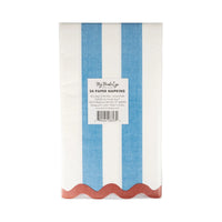 Hamptons Stripes Dinner Napkin, 24ct | July Fourth Napkins, 4th of July Napkins, Red White and Blue Paper  Napkins, Memorial Day Decor, USA
