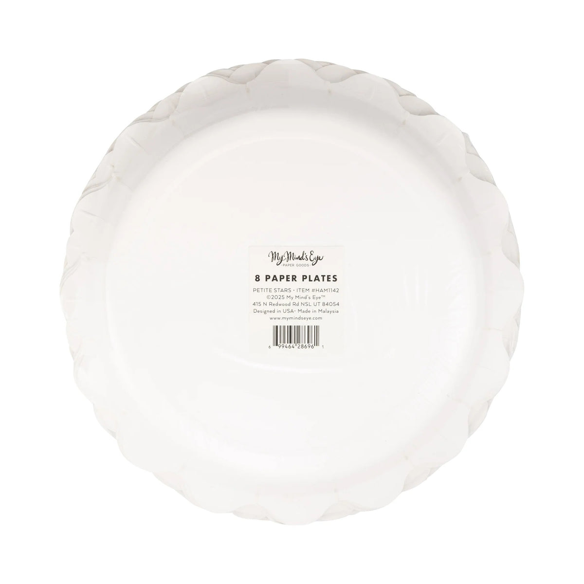 Hamptons Petite Stars 9" Paper Plates, 8ct | Patriotic Plates, July 4th Paper Plates, 4th of July Party Supplies, Stars and Stripes Plate