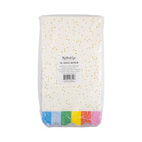 Rainbow Confetti Paper Dinner Napkin