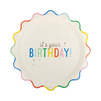 Its Your Birthday Paper Plates Rainbow