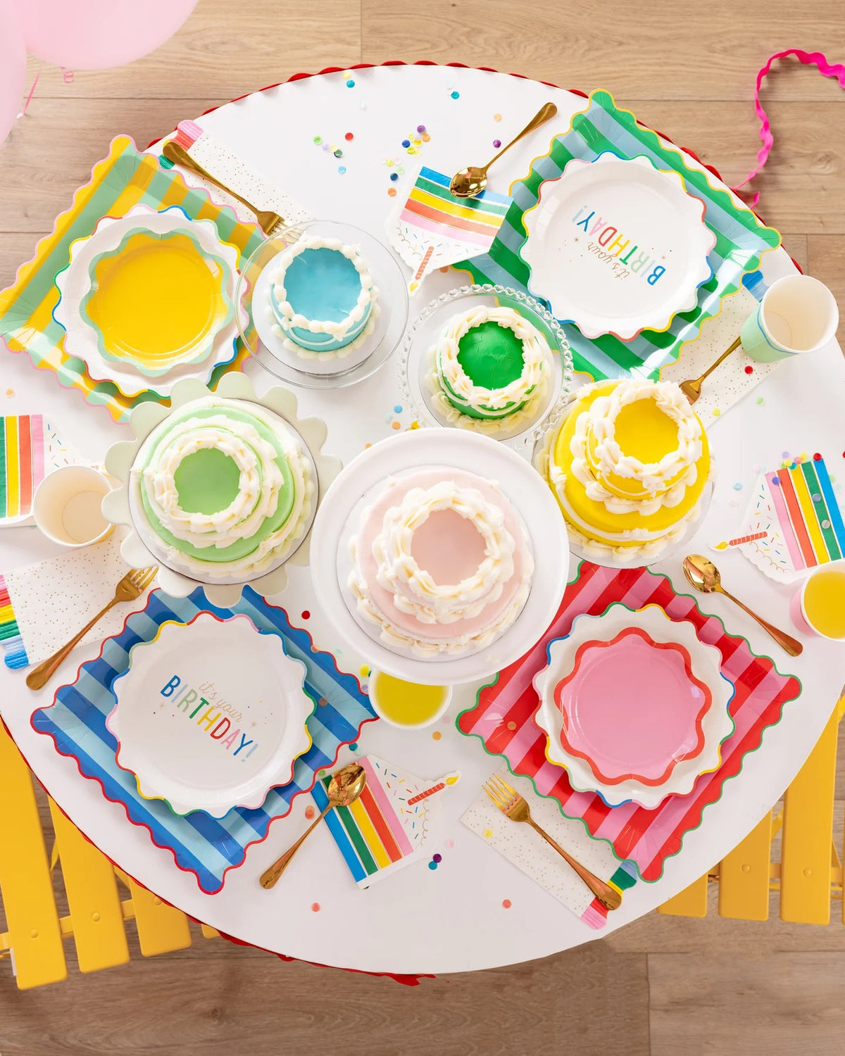 Birthday Cake Shaped Napkins, 18ct | Rainbow Birthday Party, Ice Cream Party Napkins, Sweet Treats Birthday, Sweet One Birthday