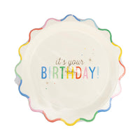 Its Your Birthday Paper Plates Rainbow