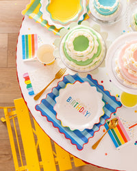 Birthday Cake Shaped Napkins, 18ct | Rainbow Birthday Party, Ice Cream Party Napkins, Sweet Treats Birthday, Sweet One Birthday