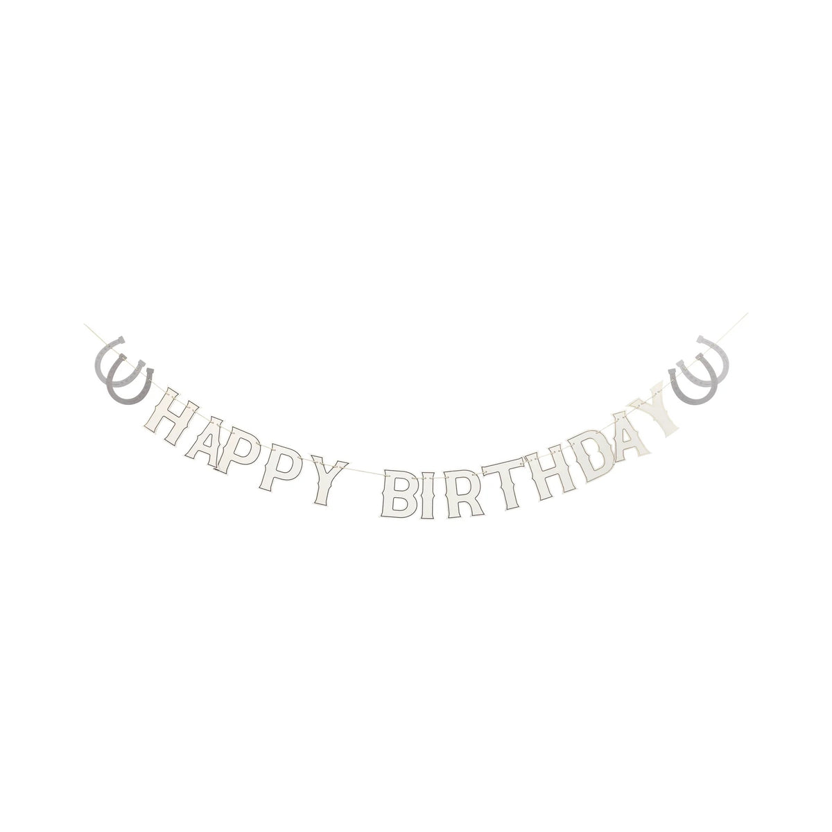 Cowboy Happy Birthday Banner, 5.5ft | Western Party, Horse Birthday Banner, First Rodeo Birthday, Equestrian Birthday, Cowgirl Birthday