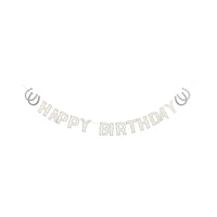 Cowboy Happy Birthday Banner, 5.5ft | Western Party, Horse Birthday Banner, First Rodeo Birthday, Equestrian Birthday, Cowgirl Birthday