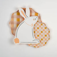 Set of Harmony Bunny Plates neatly arranged on a spring-themed tablescape.