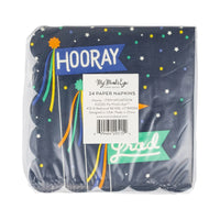Hooray Scallop Grad Cocktail Napkin, 24ct | Graduation Party, Graduation Napkins, Grad Party Decor, Graduation Decor, Grad Napkins