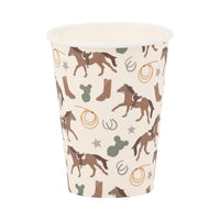 Howdy Paper Party Cups 8ct | Western Paper Cups, Cowboy Birthday, Cowboy Party Decor, Western Birthday Party, First Rodeo Birthday