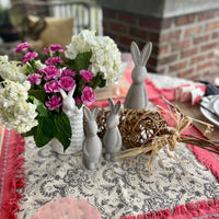 White ceramic Easter Bunny Vase perfect for a Spring table decor.