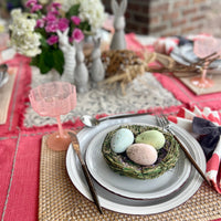 Spring birds nest perfect as a spring table decoration.