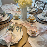 Discover the secret to an effortlessly elegant table setting with our taupe Lexington Placemats. These round vinyl wonders not only add a stylish touch to any meal but also promise a quick cleanup with their wipeable surface. Perfect as a Mother's Day gift, they're a chic, practical choice for the discerning hostess.