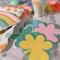 Pastel Shamrock St. Patrick's Day Cocktail Napkin Set