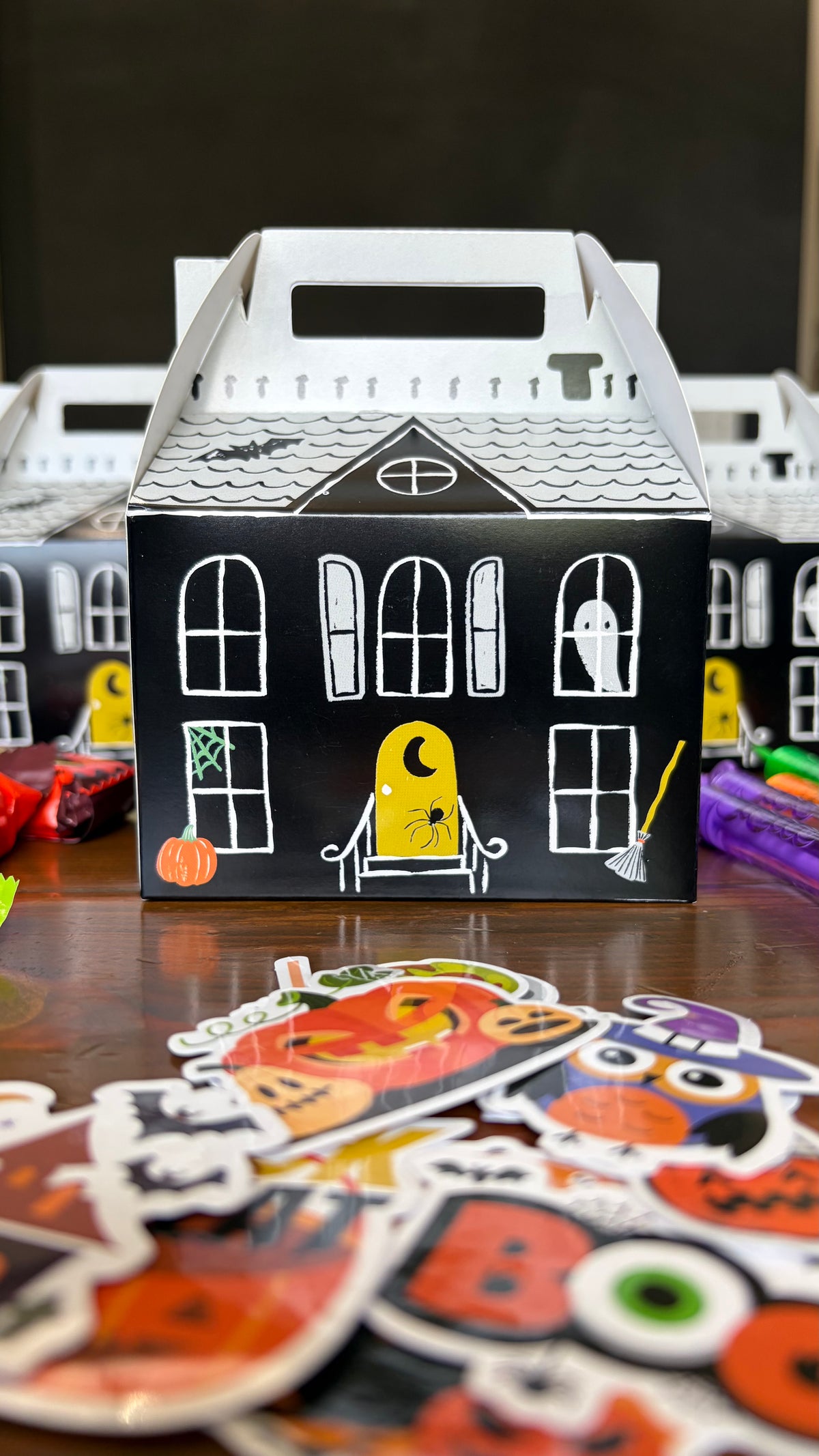 Haunted House Paper Treat Boxes