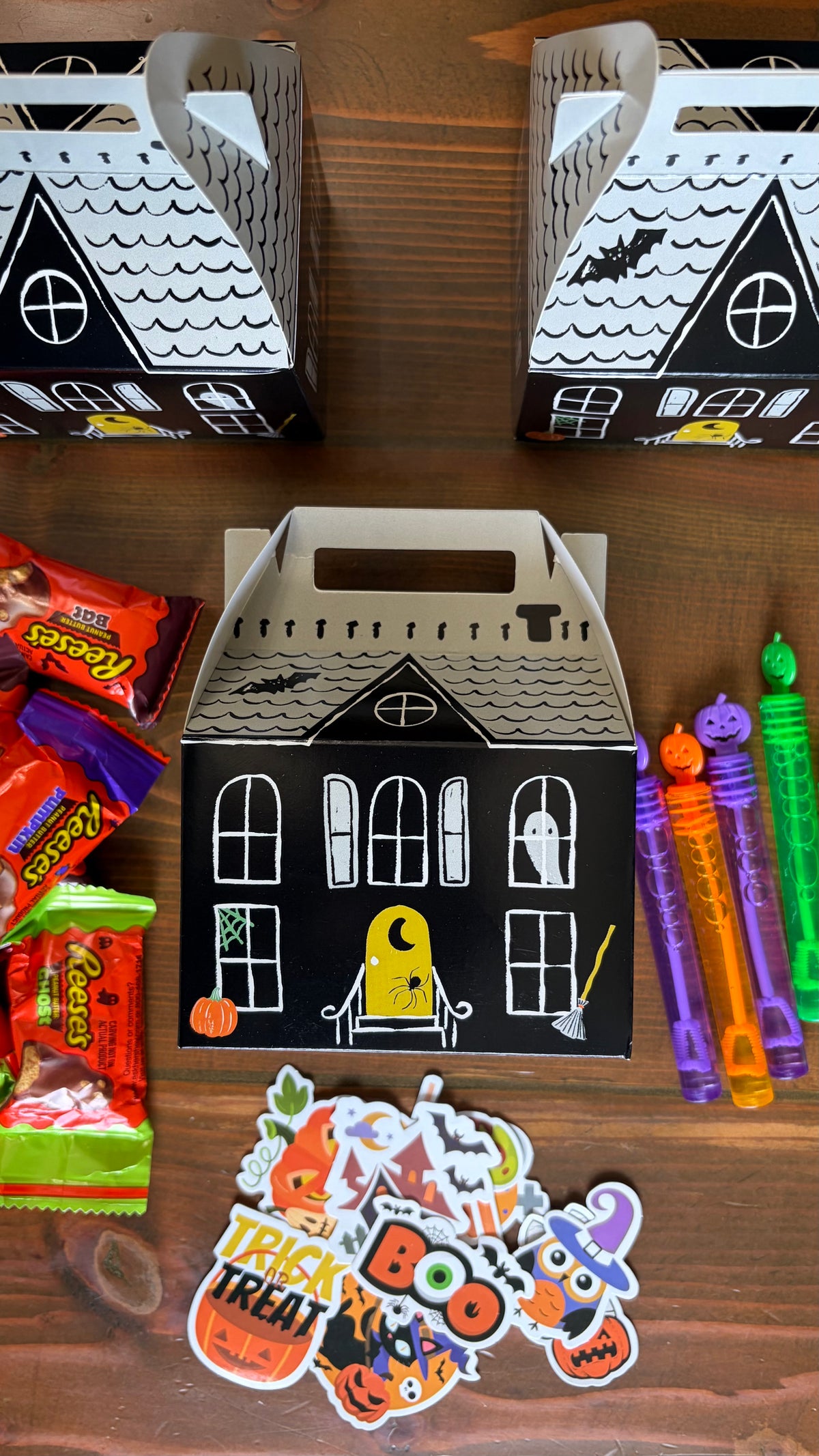 Haunted House Paper Treat Boxes
