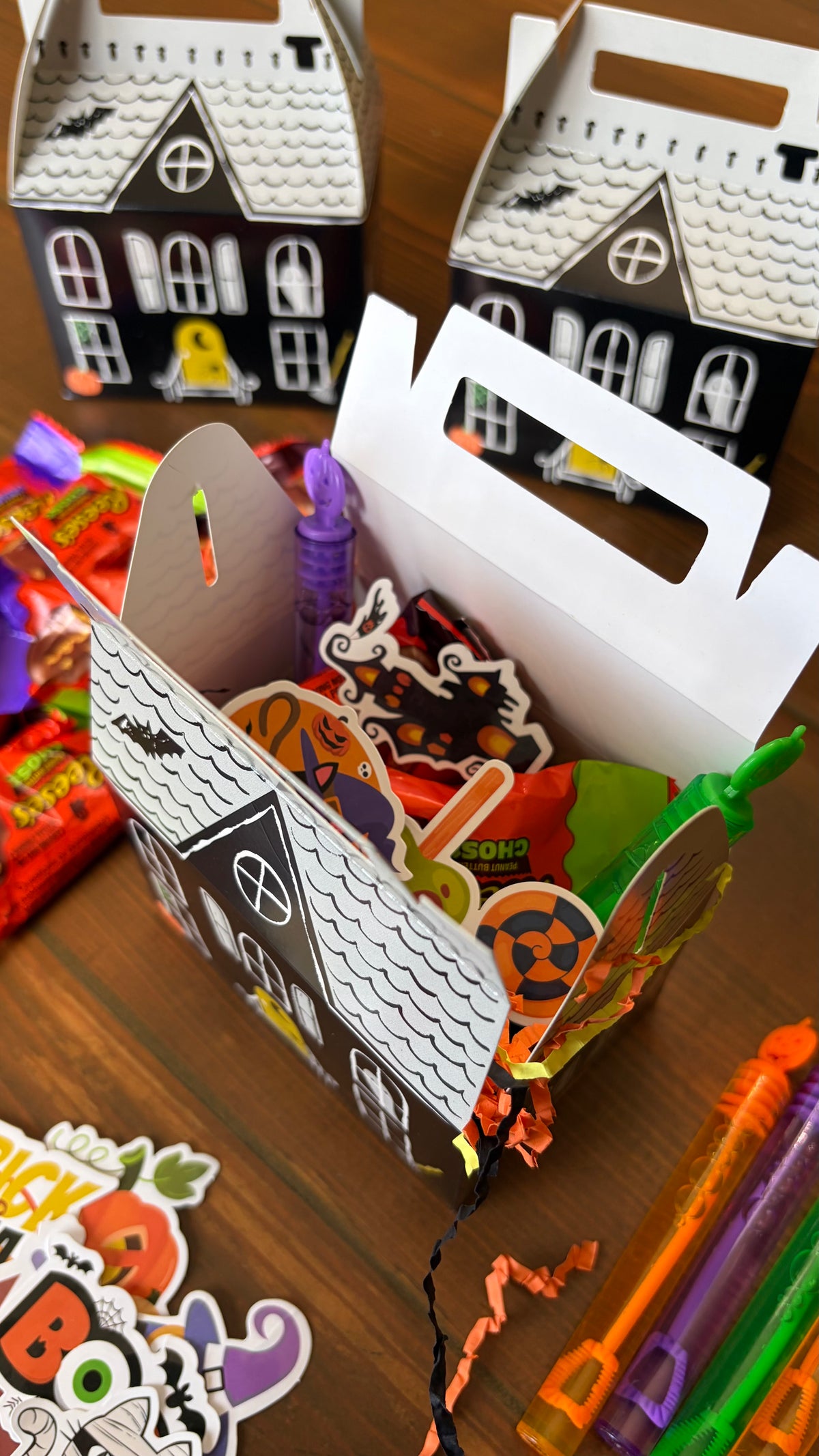 Haunted House Paper Treat Boxes