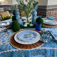 Set of 2 wicker placemats perfect for a spring table or Mother's day brunch.
