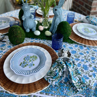 Set of 2 wicker placemats perfect for a spring table or Mother's day brunch.