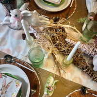 Large carrot spring decoration - perfect for an Easter tablescape.