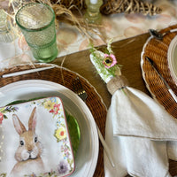 Set of 4 jute napkin rings - perfect for a boho tablescape.
