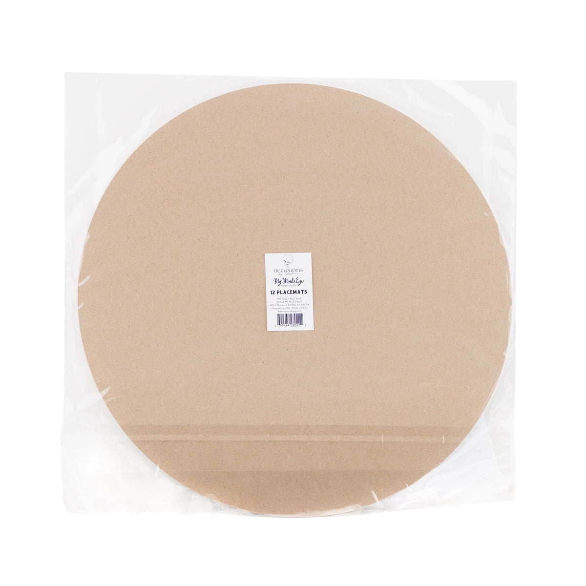 Packaged Miles Per Hour Race Track Placemat arranged for easy distribution at a Two Fast Birthday party.