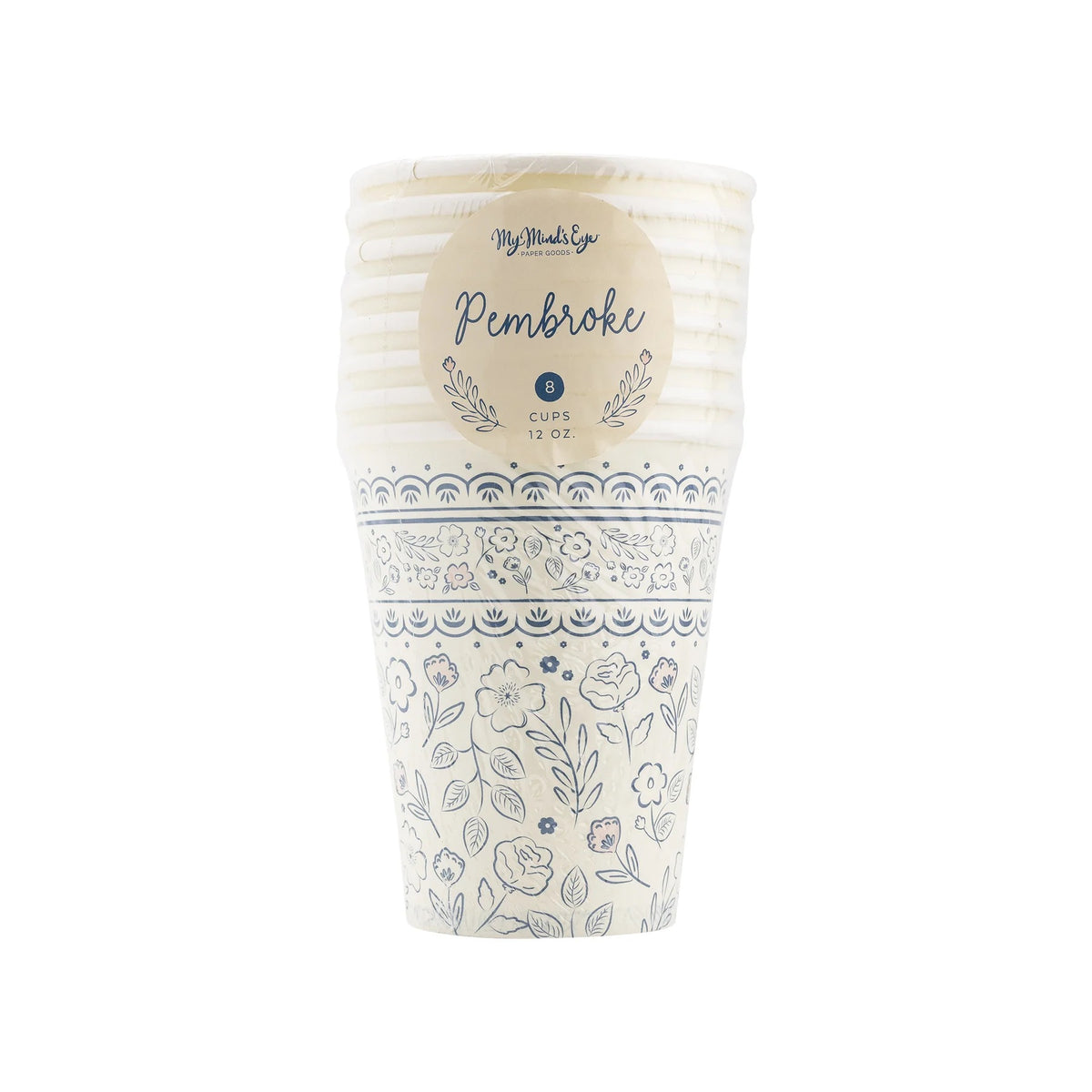 Tea Cup Paper Party Cups, 8ct | Baby Shower Cups, Tea Party Cups, Toile Baby Shower Supplies, Vintage Tea Party, Garden Birthday Decorations