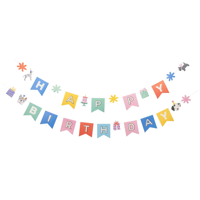 Happy Birthday Banner Dog Theme | Pet Theme Party Decor, Dog Theme Birthday Party Decor, Puppy Birthday Party Supplies, Dog Party Decoration