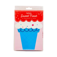 Adorable ice cream party favor bags perfect for a red, white, and two birthday celebration.