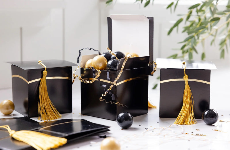 Graduation Cap Shaped Treat Box, 8ct | Graduation Party Favors, Graduation Treat Box, Grad Party Decor, High School Graduation