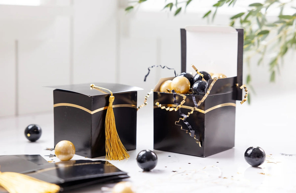 Graduation Cap Shaped Treat Box, 8ct | Graduation Party Favors, Graduation Treat Box, Grad Party Decor, High School Graduation