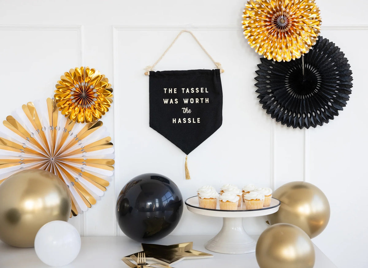 Worth the Hassle Canvas Banner | Graduation Banner, Graduation Party, Graduation Centerpiece, Grad Party Decor, Graduation Photo Prop