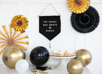 Worth the Hassle Canvas Banner | Graduation Banner, Graduation Party, Graduation Centerpiece, Grad Party Decor, Graduation Photo Prop
