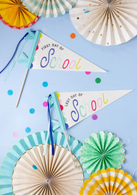 First Day Of School and Last day of School Pennant Banner Set