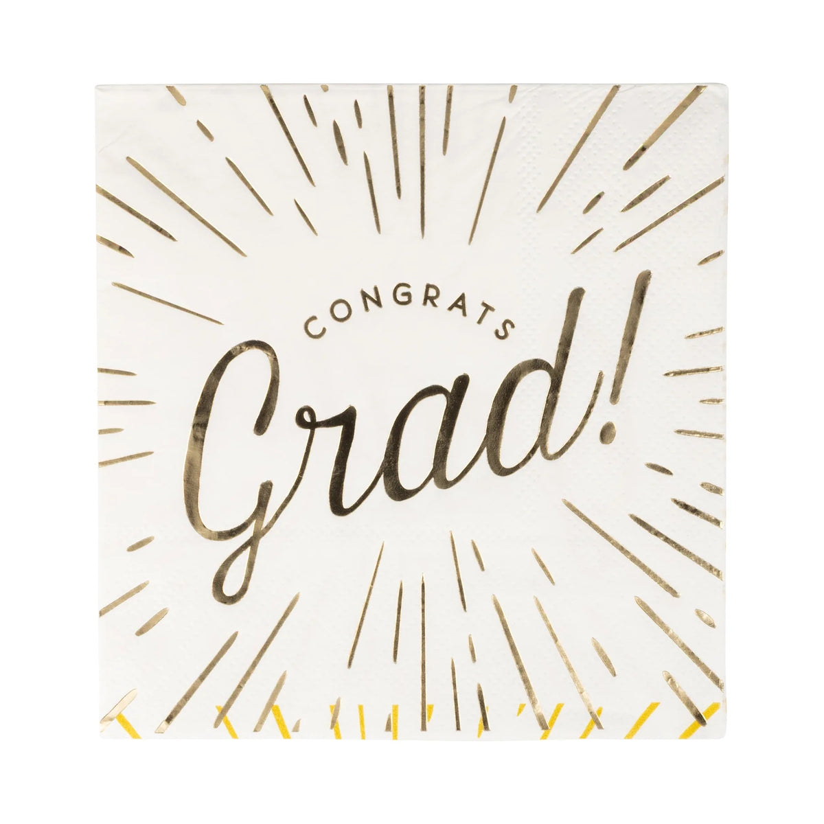 Gold Congrats Grad Paper Cocktail Napkins, 18ct | Graduation Party, Graduation Napkins, Grad Party Decor, Graduation Decor, College Grad
