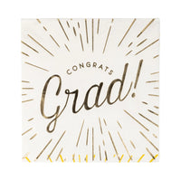 Gold Congrats Grad Paper Cocktail Napkins, 18ct | Graduation Party, Graduation Napkins, Grad Party Decor, Graduation Decor, College Grad