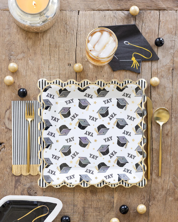 Graduation Cap Shaped Paper Napkin