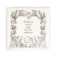 Classy Graduation Paper Cocktail Napkins, 24ct | The Future is Yours Graduation Theme, College Grad Party Napkins, Congrats Graduate