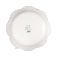 Back of Green Wicker Paper Plates showing eco-friendly, disposable design.