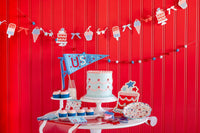 Summertime Party Banner Set | 4th of July Banner, Patriotic Banner, Summer Birthday Party, 4th of July Party Decor, Pool Party, Ice Cream