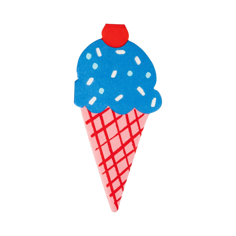 Ice Cream Shaped Napkins, 24ct | Ice Cream Cone Shaped Paper Napkins, Birthday Party, Kids Pool Party, Sundae Bar, 4th of July Party