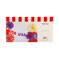 USA Puffy Felt Banner | 4th of July Banner, Patriotic Garland, Summer Birthday Party, 4th of July Party Decor, USA Photo Booth Banner