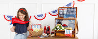 Let Freedom Ring Felt Pennant Banner | July 4th Flag, 4th of July Party, 4th of July Party Decor, Party Wand, 4th of July Gift Basket