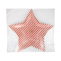 Striped Star Shaped Paper Plates, 8ct | Patriotic Plates, July 4th Paper Plates, 4th of July Party Supplies, Paper Dinner Plates, Patriotic