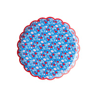 Blue Strawberry Paper Plates