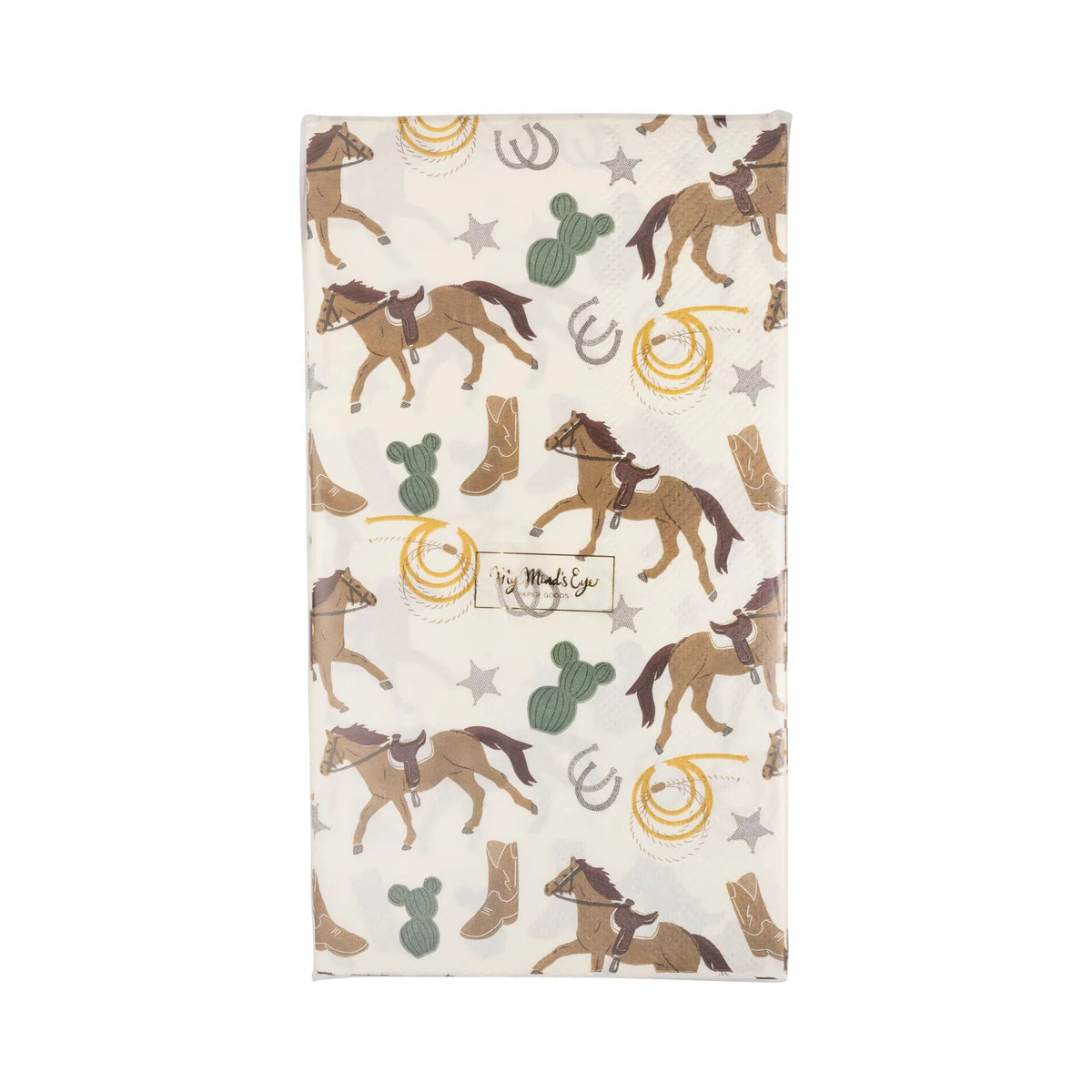 Western Scatter Paper Napkins, 24ct | Wild West Birthday, Western Party Supplies, Cowgirl Baby Shower Cowboy Party Decor, First Rodeo